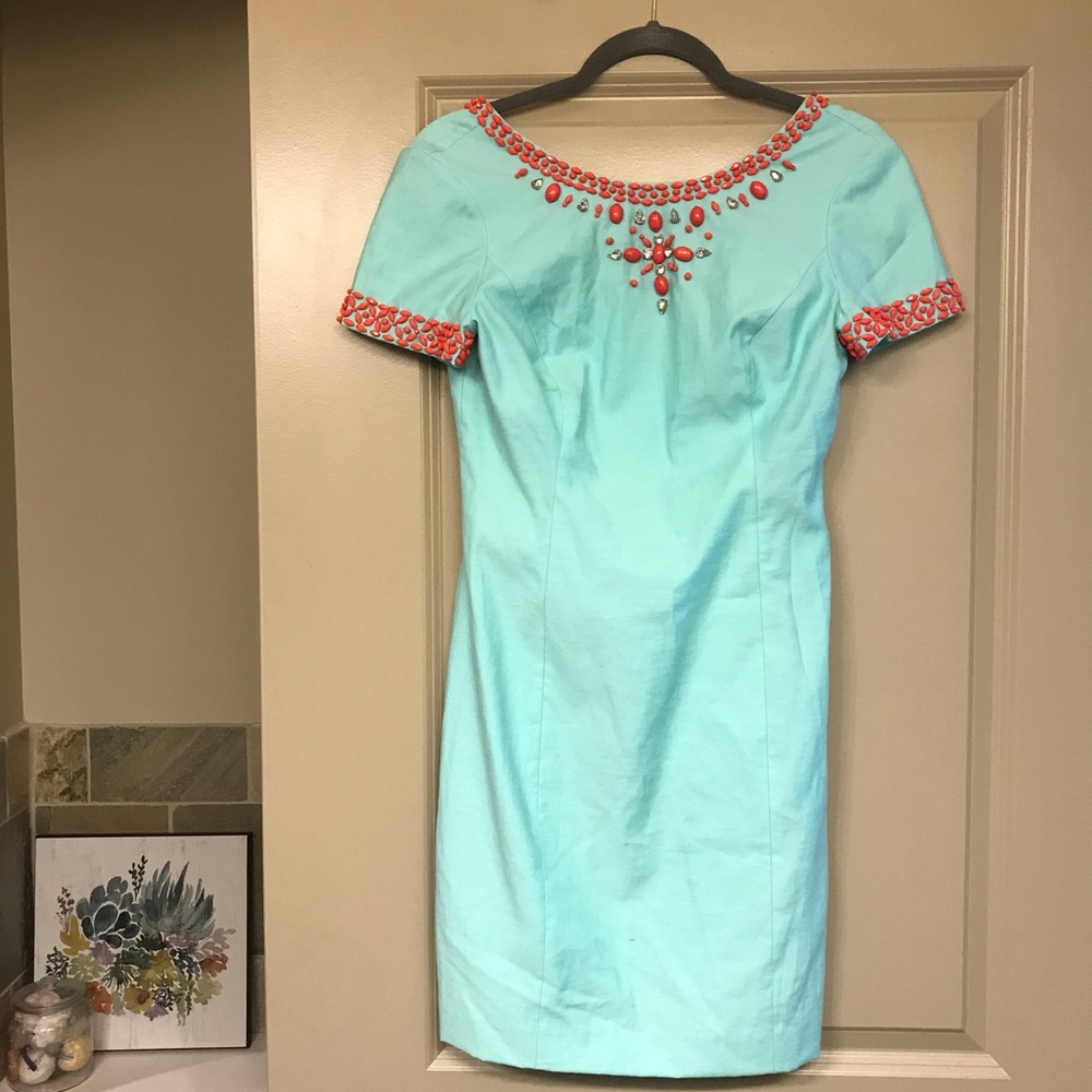 NORA Crystal water beaded dress Lilly Pulitzer